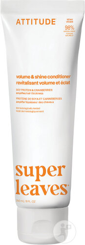 Attitude Super Leaves Après-Shampoing Volume & Brillance Protéine De Soya & Canneberges Tube 240ml