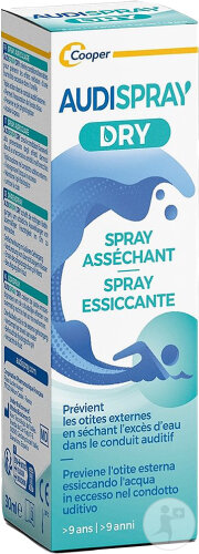 Audispray Dry Soin Des Oreilles À Partir De 9 Ans Spray 30ml