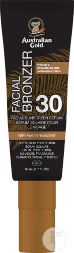 Australian Gold IP30 Daily Facial Serum Avec Agent Bronzant Tube 50ml