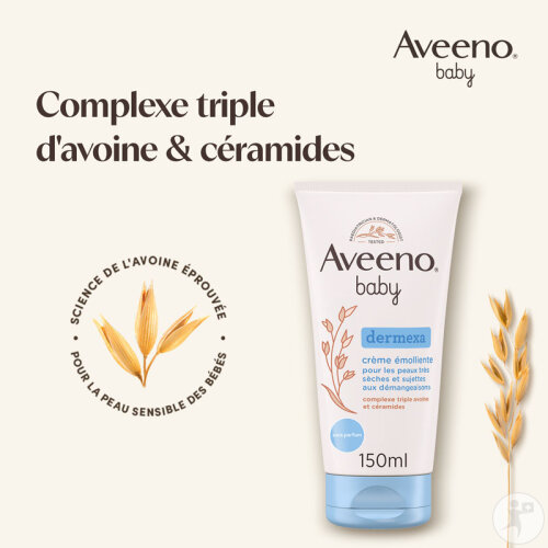 Aveeno Baby Dermexa Crème Émolliente Tube 150ml-3