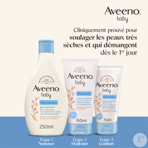 Aveeno Baby Dermexa Crème Émolliente Tube 150ml-6