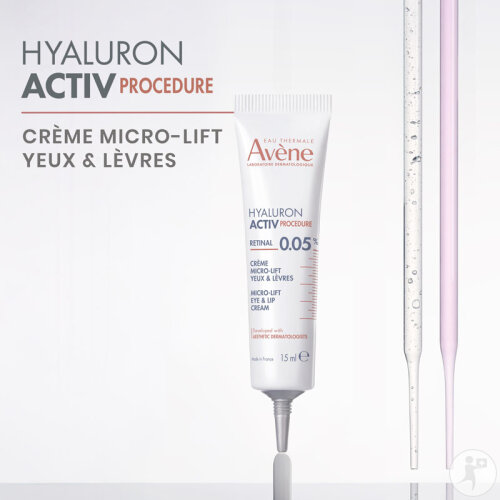 Avène Hyaluron Activ Procedure Retinal 0,05% Crème Anti-Âge Micro-Lift Yeux & Lèvres 15ml-4