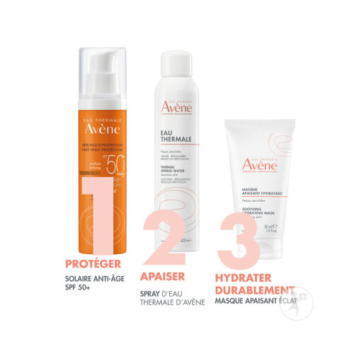 Avène Solaire IP50+ Crème Anti-Âge Teinté Très Haute Protection Peau Sensible 50ml-8