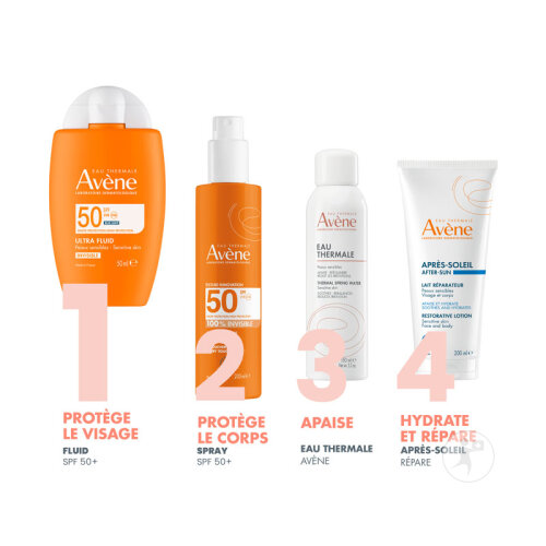 Avène Solaire IP50 Ultra Fluid Invisible Haute Protection Peau Sensible 50ml-6