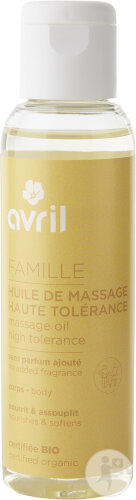 Avril Huile De Massage Haute Tolérance Sans Parfum Flacon 100ml