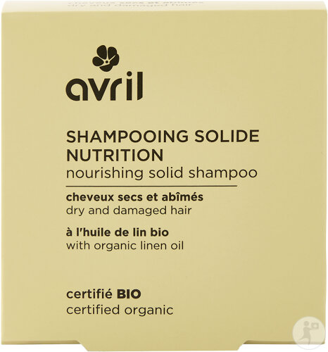 Avril Shampoing Solide Nutrition Cheveux Secs Et Abîmés 60g