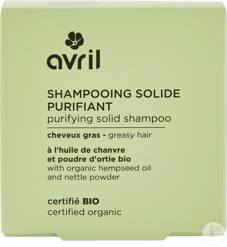 Avril Shampoing Solide Purifiant Cheveux Gras 60g