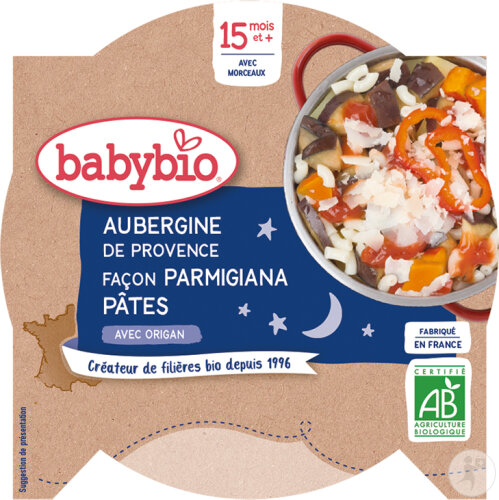 Babybio Gratin De Panais Du Centre-Val De Loire Potimarron À La Muscade Bébés 15+ Mois 260g