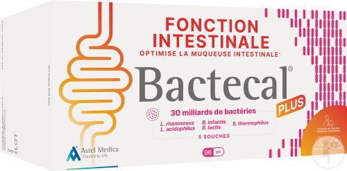 Bactecal Plus Fonction Intestinale Équilibrée Complément Alimentaire 96 Gélules