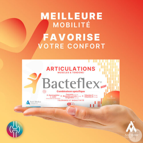 Bacteflex Forte Flexibilité Des Articulations Muscles Et Tendons Complément Alimentaire 96 Gélules-3