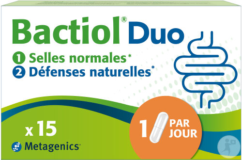 Bactiol Duo Selles Normales/Défenses Naturelles 15 Gélules