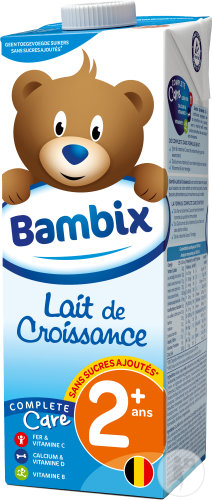 Bambix Lait De Croissance Nature +2 Ans 1l