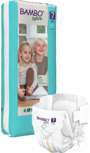 Bambo Nature Couches Taille 7 +18kg 40 Pièces