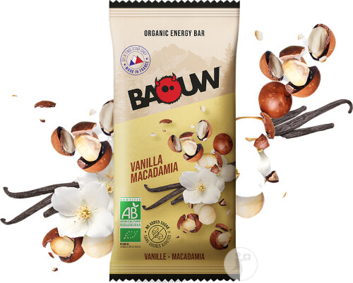 Baouw Barre Énergétique Bio Vanille Macadamia 12x50g