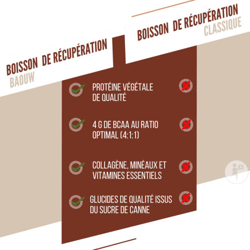 Baouw Boisson De Récupération Chocolat Noisette 500g-6