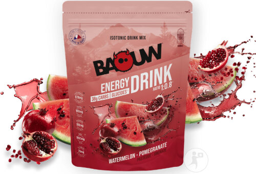 Baouw Boisson Isotonique Sac Pastèque Grenade 585g