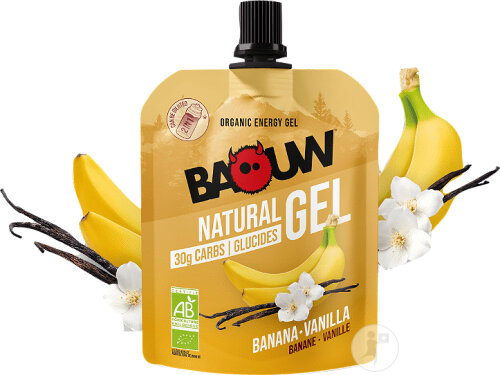 Baouw Gel Énergétique Naturel Bio Banane Vanille 85g