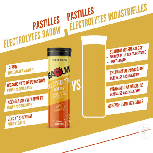 Baouw Pastilles Électrolytes Mangue Ananas 10 Pièces-7