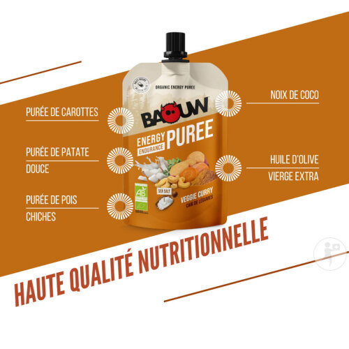 Baouw Purée Énergétique Bio Cari De Légumes 90g-2
