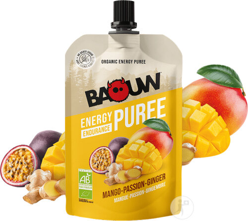 Baouw Purée Énergétique Bio Mangue Passion Gingembre 90g