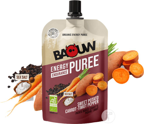 Baouw Purée Énergétique Bio Patate Douce Carotte Poivre Timut 90g