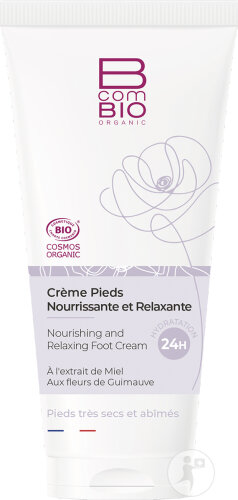 BcomBio Crème Nourrissante Et Relaxante Pour Les Pieds Bio Tube 100ml