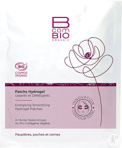 BcomBio Patchs Hydrogel Energisants Et Lissants 2 Pièces