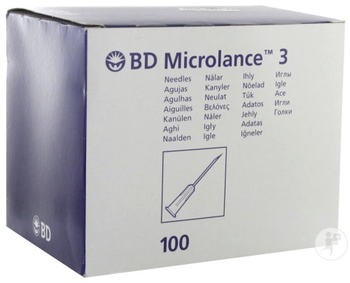 BD Microlance 3 Aiguilles 27Gx1/2 0,4x13mm 100 Pièces