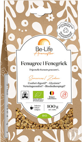 Be-Life Aromaflor Fenugrec Confort Digestif-Cholestérol Bio Sachet 100g