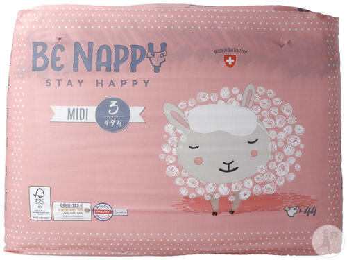 Be Nappy Couches Gr3 4-9kg Midi 44 Pièces