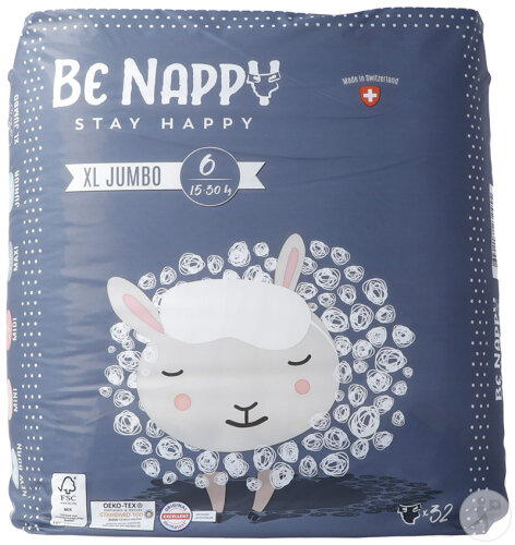 Be Nappy Couches Gr6 15-30kg XL Jumbo 32 Pièces