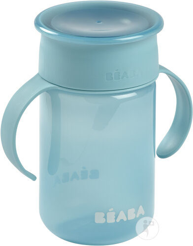 Béaba Tasse D’Apprentissage 360° Anti-Fuite Anses Amovibles Bleu 1 Pièce