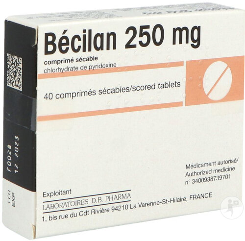 Bécilan 250mg 40 Comprimés Sécables