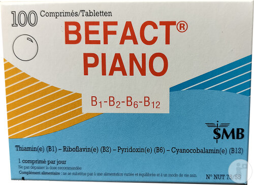 SMB Befact Piano 100 Comprimés