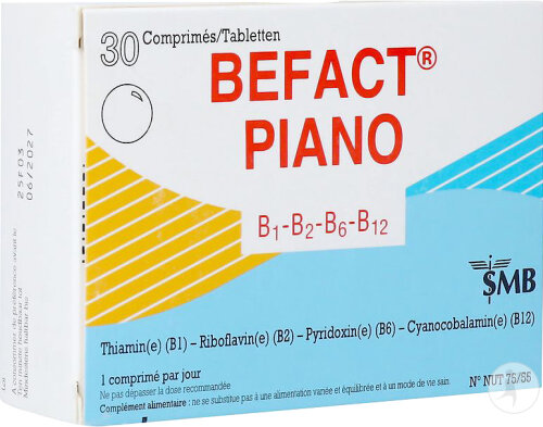 Befact Piano 30 Comprimés