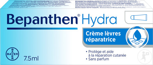 Bepanthen Hydra Crème Lèvres Réparatrice Sans Parfum Tube 7,5ml