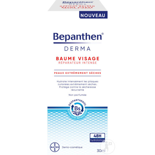 Bepanthen Derma Baume Visage Réparateur Intense Peaux Extrêmement Sèches 30g-3