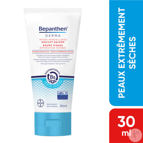 Bepanthen Derma Baume Visage Réparateur Intense Peaux Extrêmement Sèches 30g-5