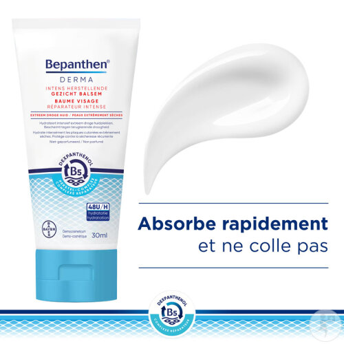Bepanthen Derma Baume Visage Réparateur Intense Peaux Extrêmement Sèches 30g-7