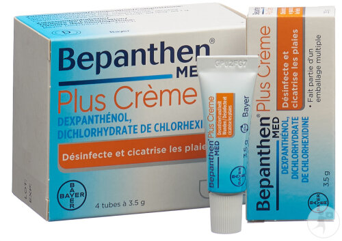 Bepanthen Med Plus Crème Tubes 4x3,5g