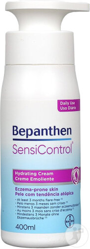 Bepanthen Sensi Control Crème Hydratante Quotidienne Flacon-Pompe 400ml