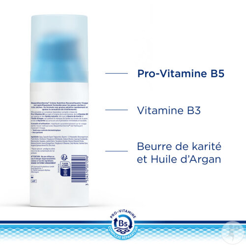 BepanthenDerma Crème Nutritive Reconstituante Visage Peaux Sèches À Très Sèches 50ml-6