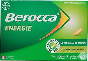 Berocca Energie Vitamine B Et C/Magnésium Et Zinc 40 Comprimés