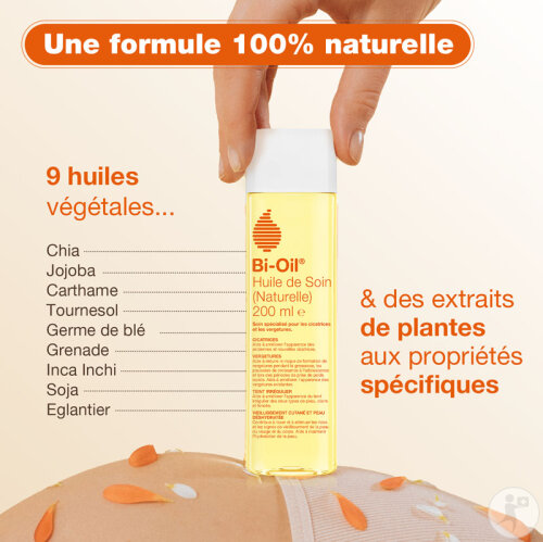 Bi-Oil Huile De Soin Naturelle Cicatrices Et Vergetures Flacon 200ml-4