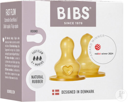 Bibs Biberon Tétines Latex Duopack Fast 2 Pièces