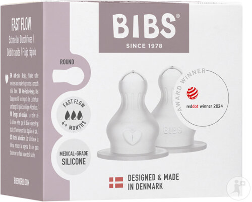 Bibs Biberon Tétines Silicones Duopack Fast 2 Pièces