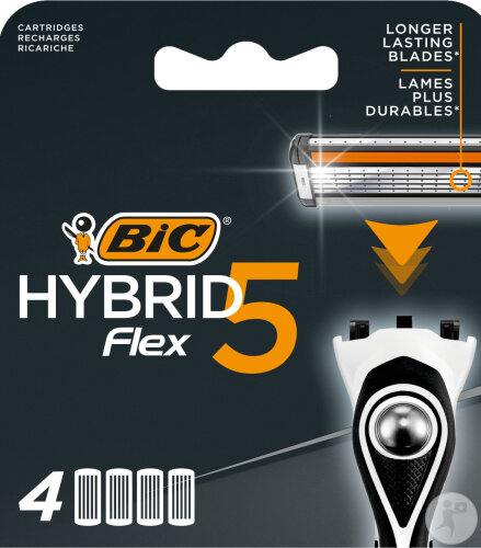 Bic Hybrid 5 Flex Recharges 4 Pièces
