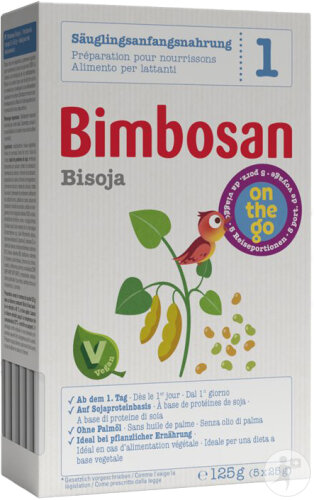 Bimbosan Bisoja 1 Nourrisson Voyage Sachets 5x125g