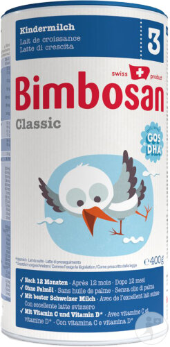 Bimbosan Classic 3 Lait De Croissance Après 12 Mois Boîte 400g