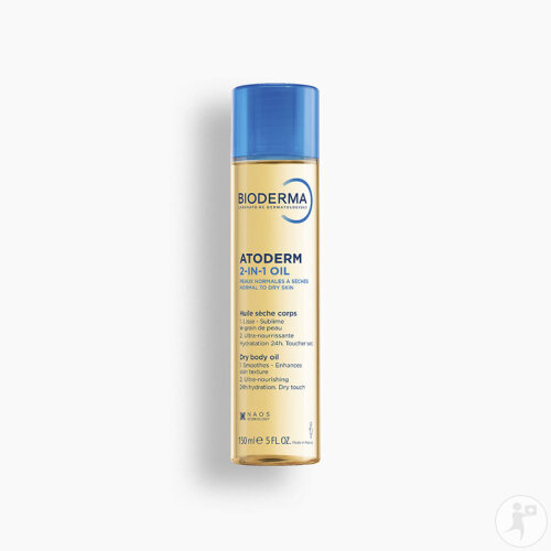 Bioderma Atoderm 2en1 Huile Sèche Corps Peaux Sensibles Normales À Sèches Flacon 150ml-2